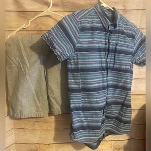Boy size 14 shorts outfit. Great condition. Shorts never worn. Shirt worn once.